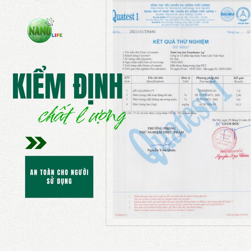 Nước lau sàn Nano Home AG+ (sả chanh)