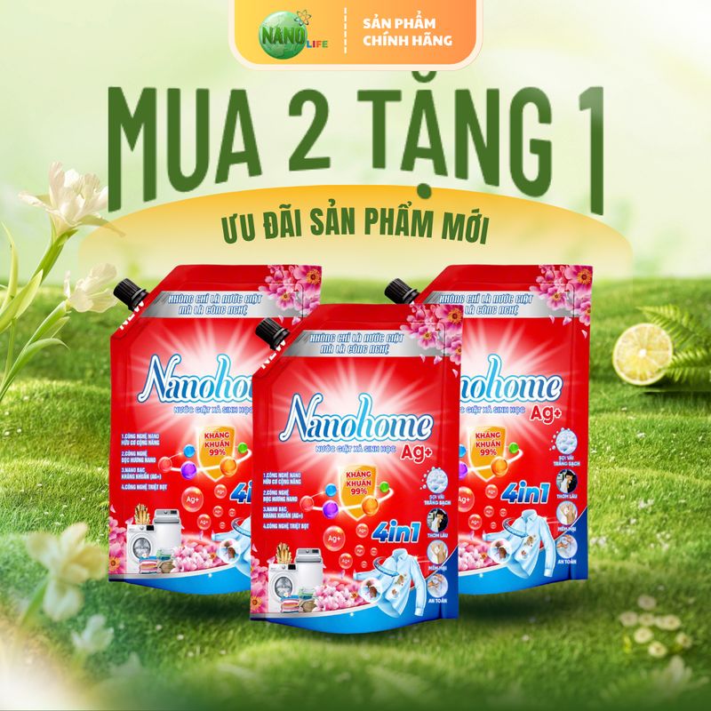 Nước giặt túi Mua 2 tặng 1 (member)